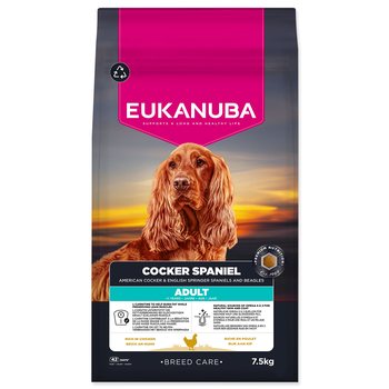 Krmivo Eukanuba Breed Care Adult chicken Cocker Spaniel 7,5 kg-KS