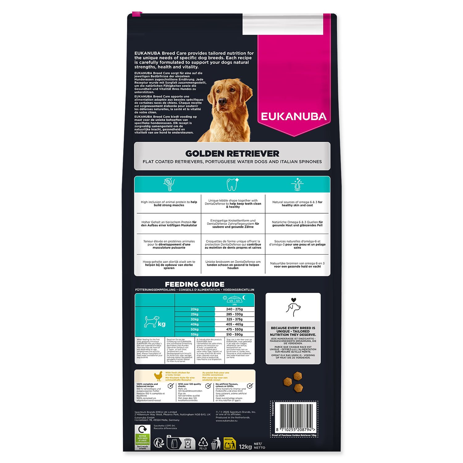 Krmivo Eukanuba Breed Care Adult chicken Golden Retriever 12 kg-KS