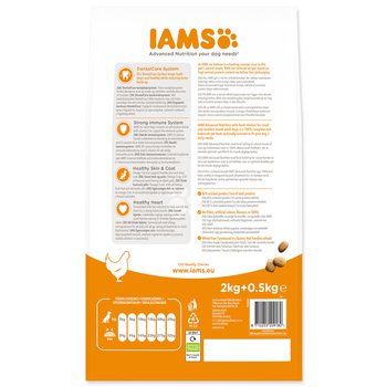 Krmivo IAMS Dog Adult Small & Medium Chicken 2kg + 500g ZDARMA-KS