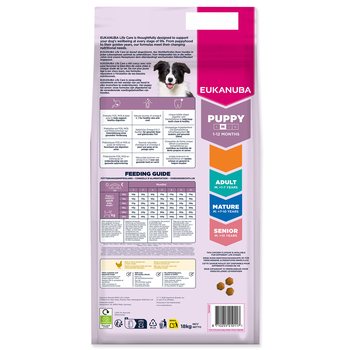 Krmivo Eukanuba Puppy Medium Chicken 15+3kg-KS