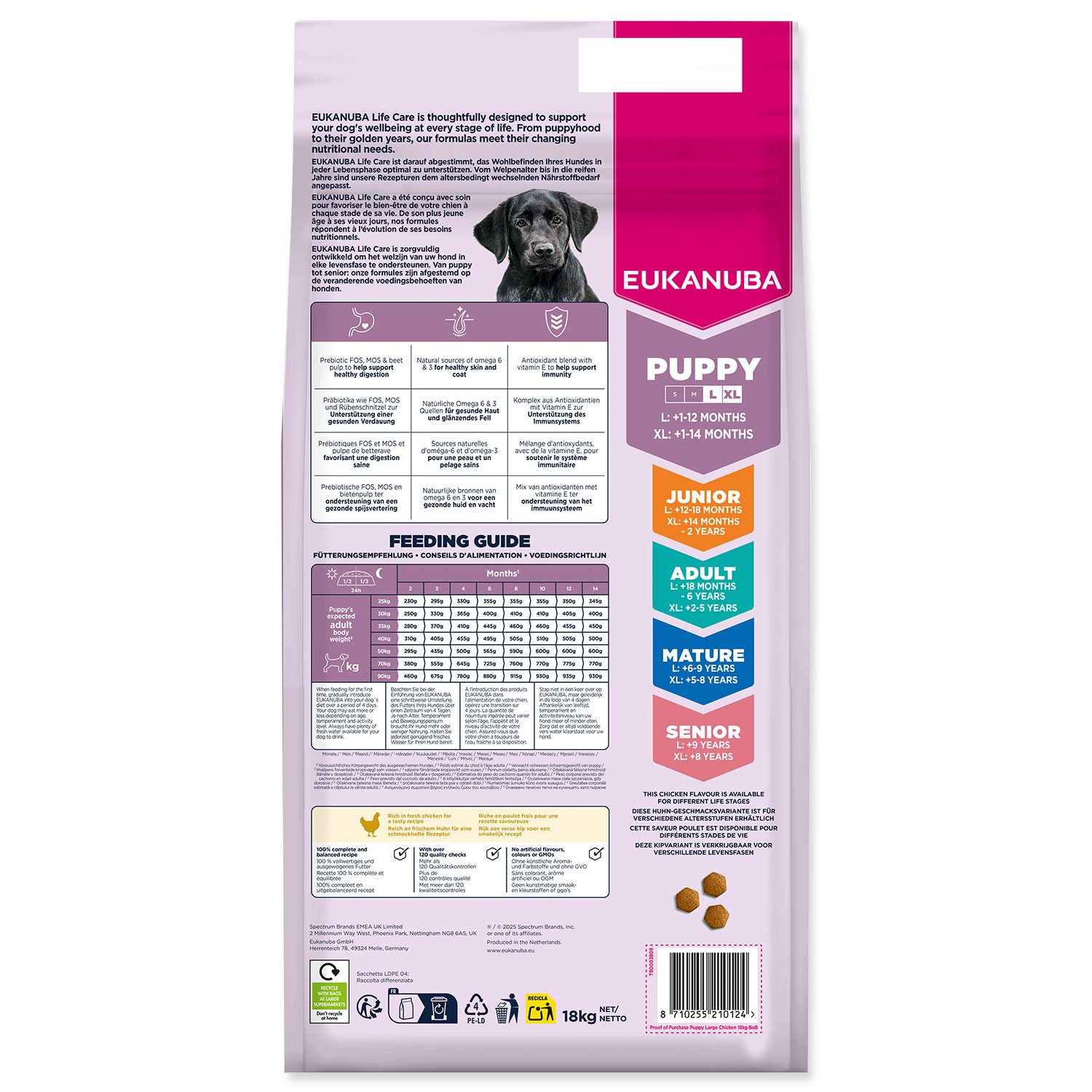Krmivo Eukanuba Puppy Large Breed Chicken 15+3kg-KS