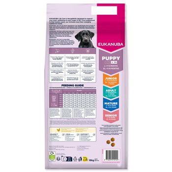 Krmivo Eukanuba Puppy Large Breed Chicken 15+3kg-KS