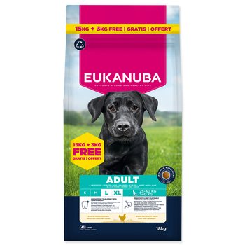 Krmivo Eukanuba Adult Large Breed Chicken 15+3kg-KS