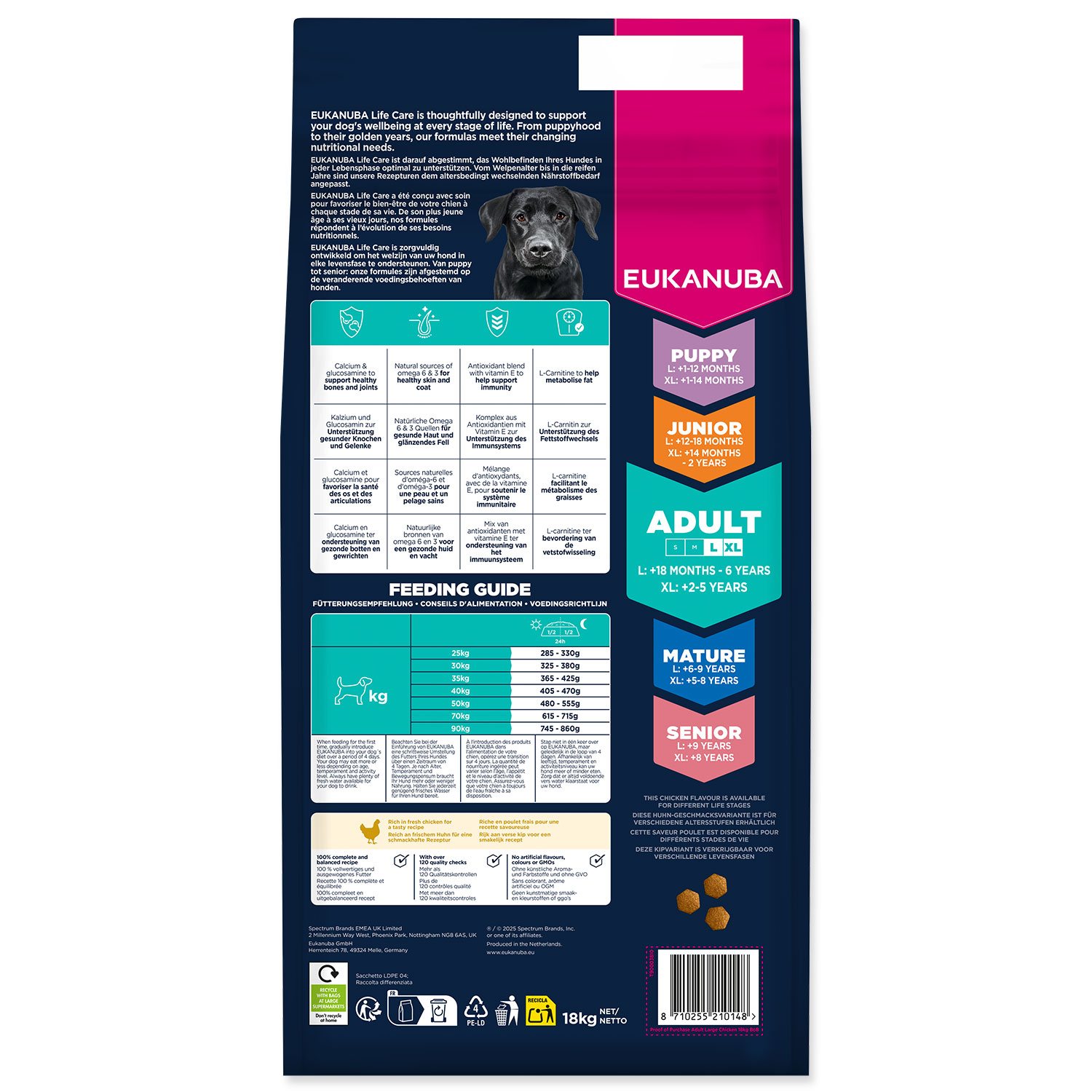 Krmivo Eukanuba Adult Large Breed Chicken 15+3kg-KS