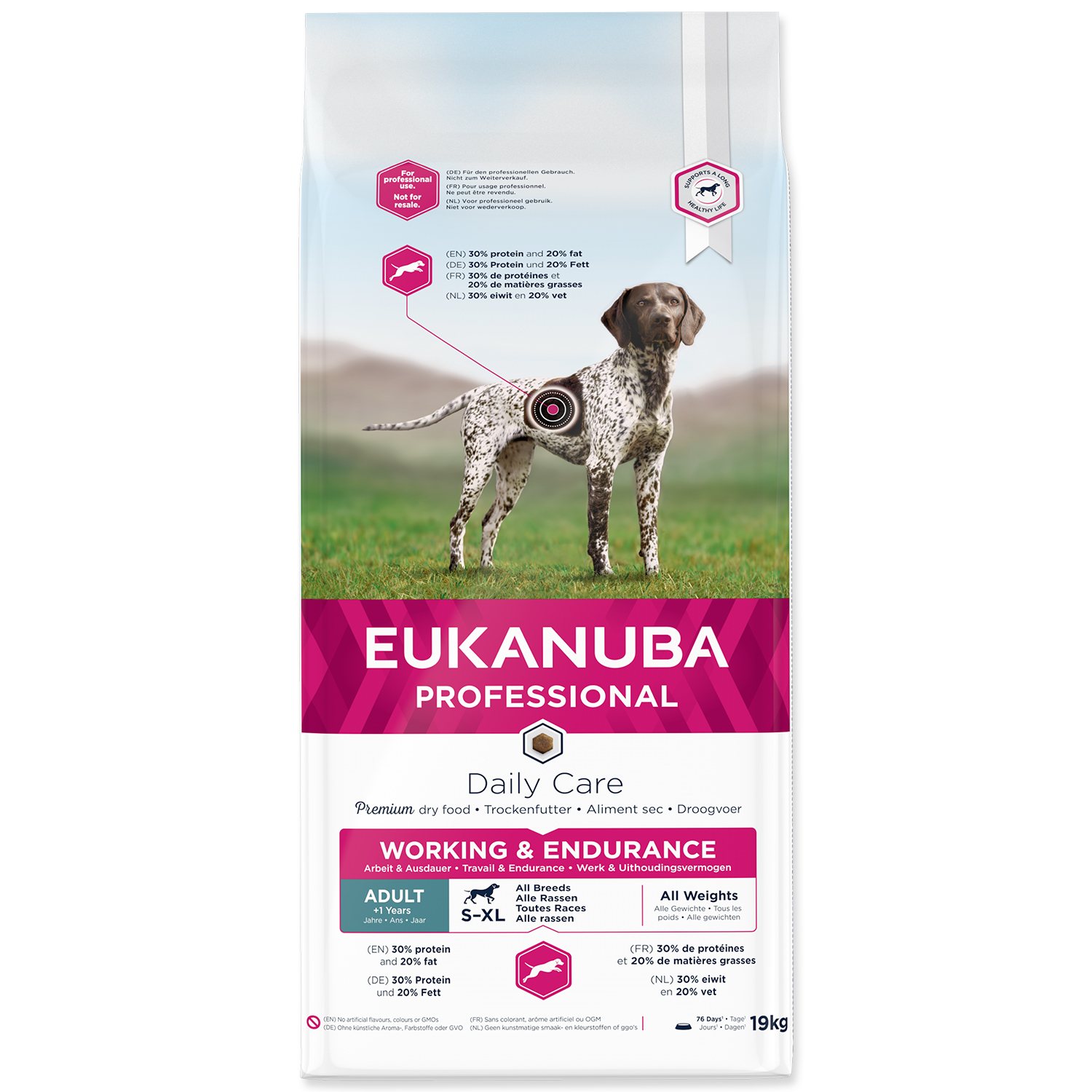 Krmivo EUKANUBA Daily Care Adult Working & Endurance 19kg-KS