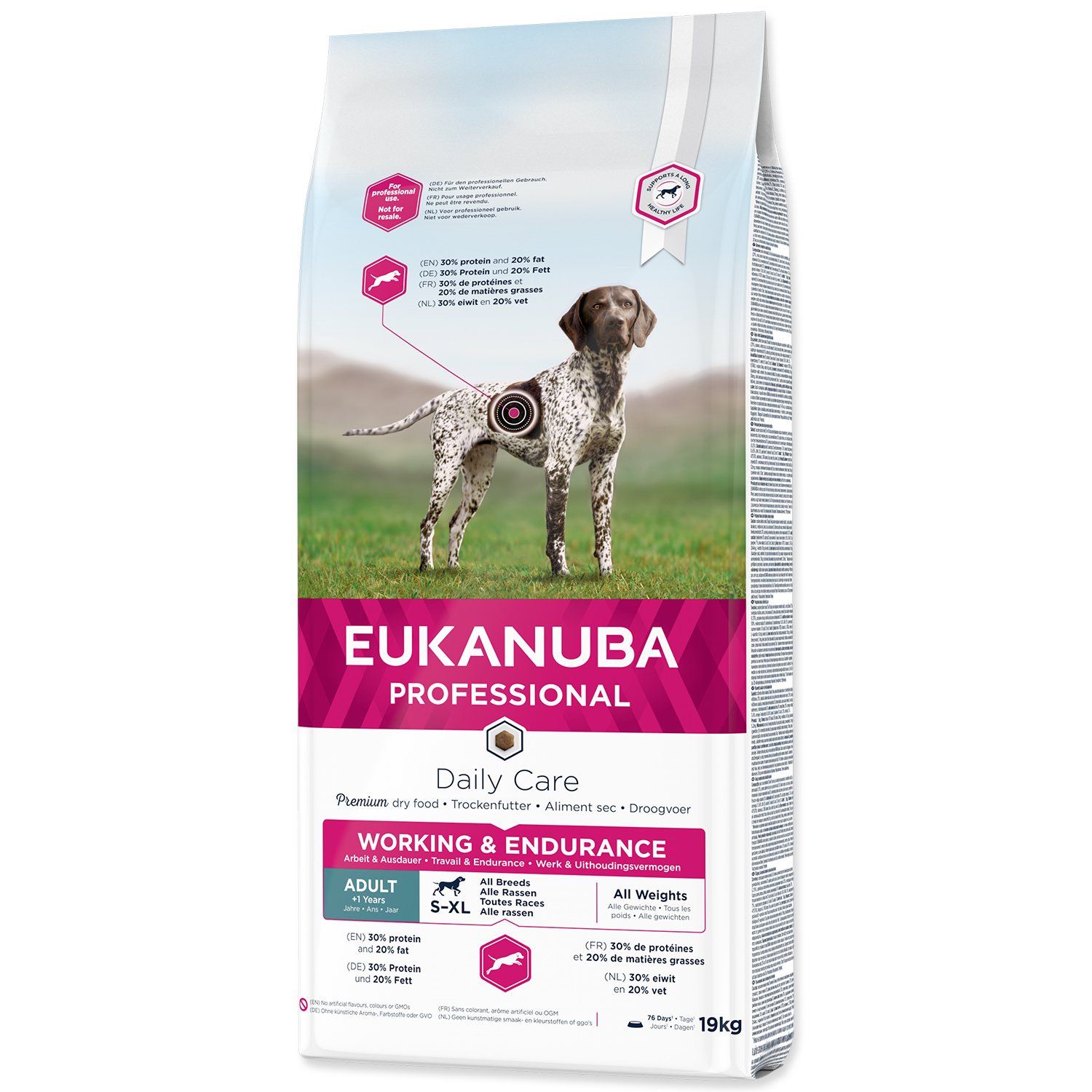 Krmivo EUKANUBA Daily Care Adult Working & Endurance 19kg-KS