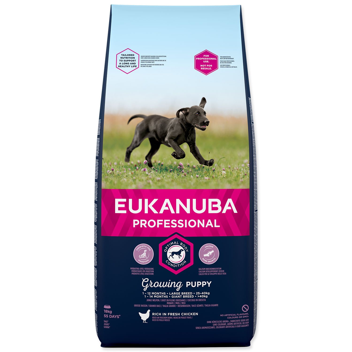 Krmivo EUKANUBA Puppy & Junior Large 18kg-KS