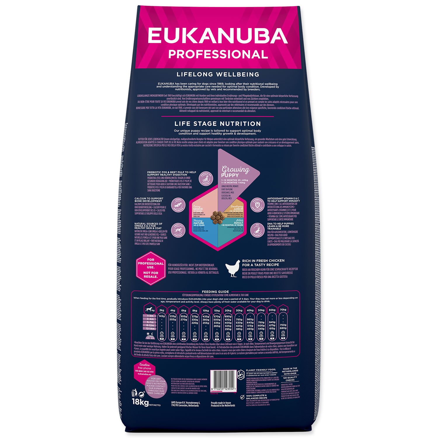 Krmivo EUKANUBA Puppy & Junior Large 18kg-KS