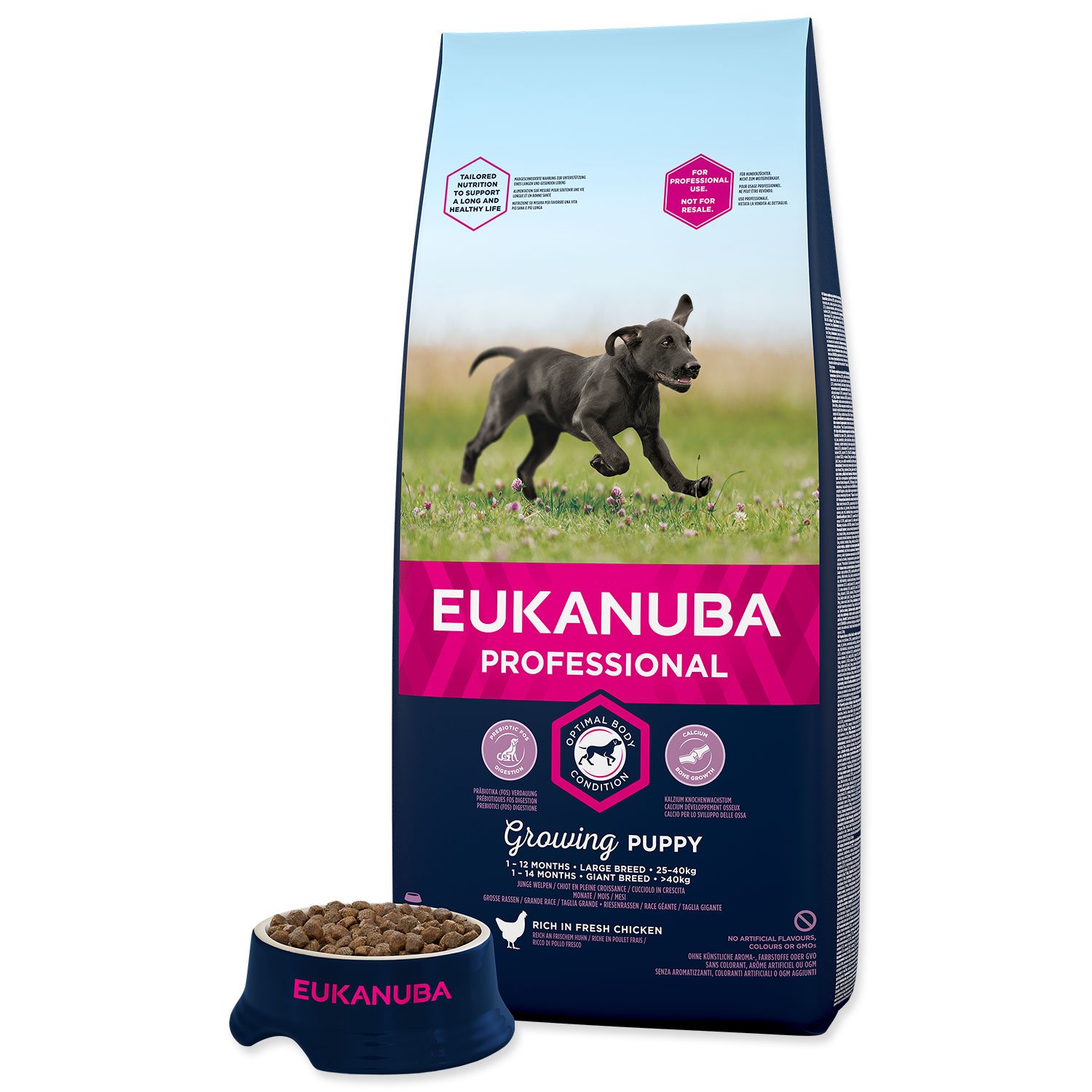Krmivo EUKANUBA Puppy & Junior Large 18kg