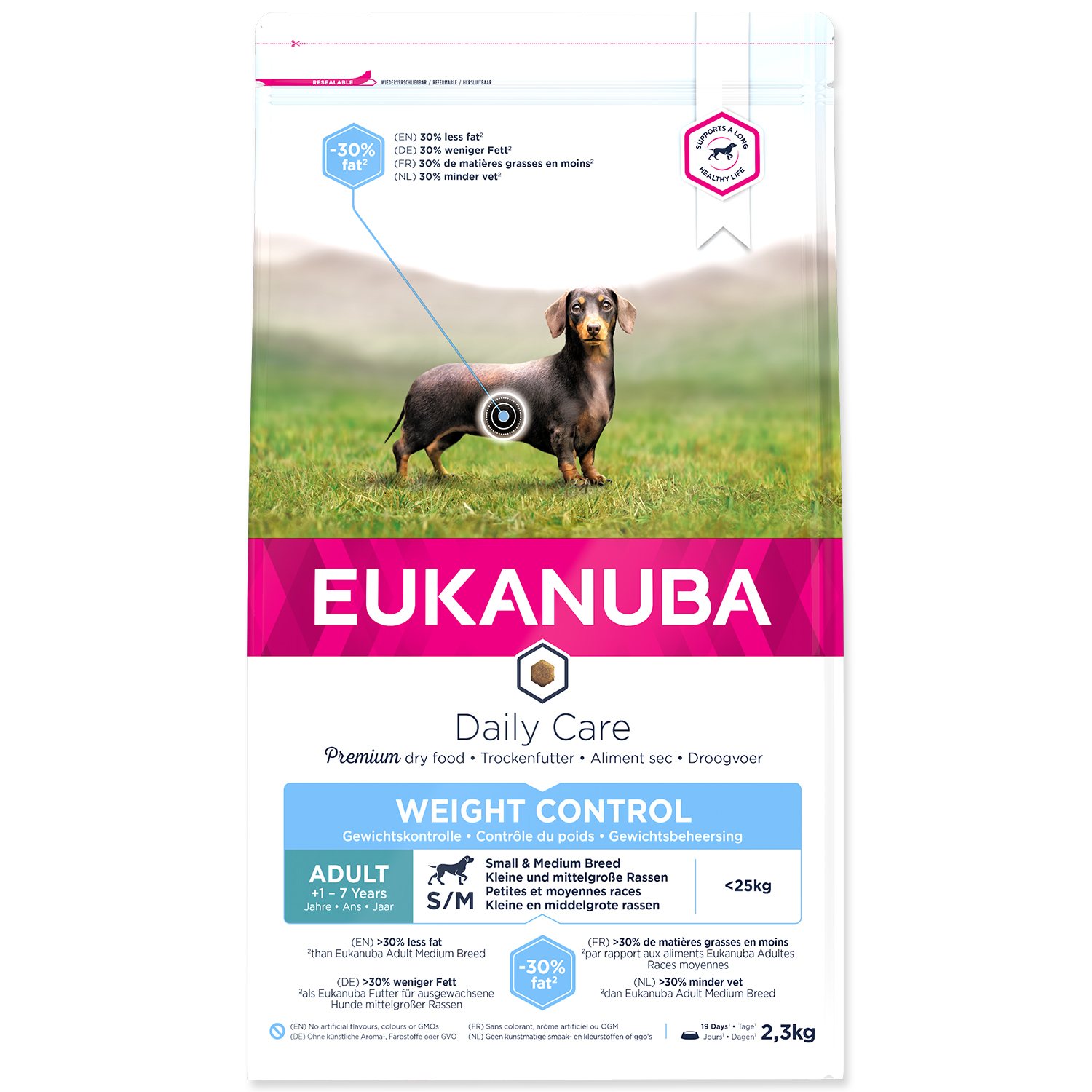 Krmivo EUKANUBA Daily Care Adult Small & Medium Weight Control 2,3kg-KS