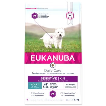 Krmivo EUKANUBA Daily Care Sensitive Skin 2,3kg-KS