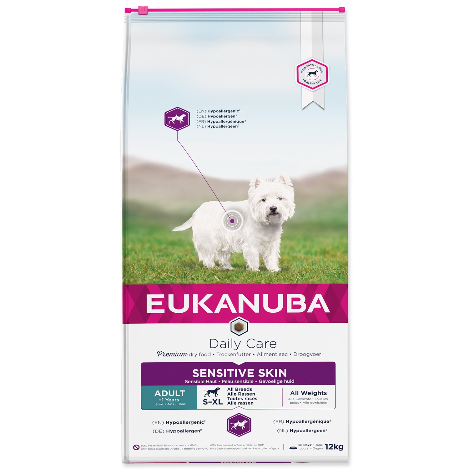 Krmivo EUKANUBA Daily Care Sensitive Skin 12kg-KS