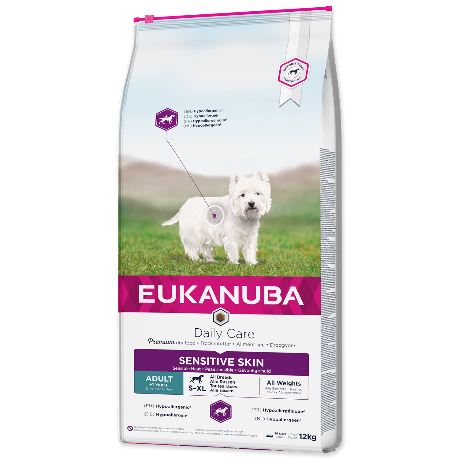 Krmivo EUKANUBA Daily Care Sensitive Skin 12kg-KS