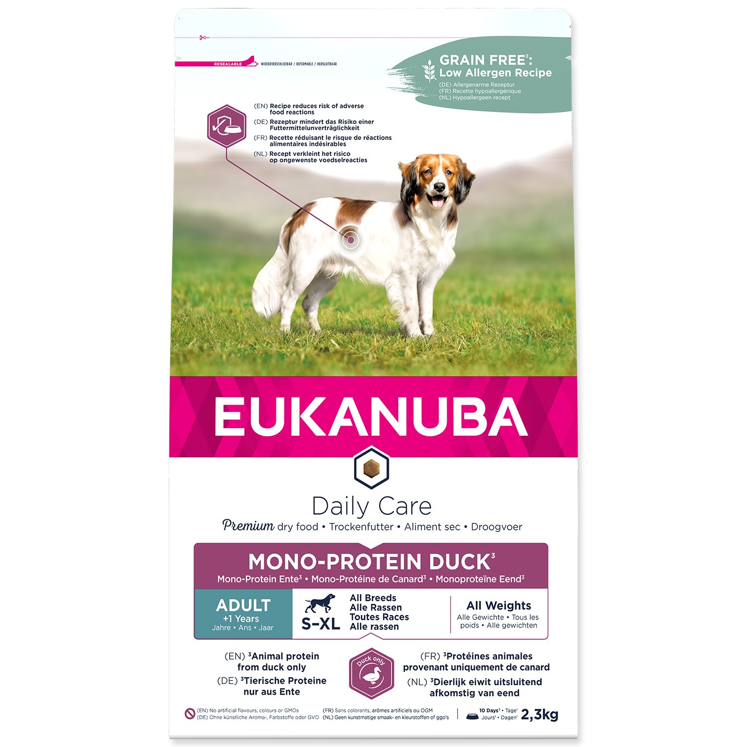 Krmivo EUKANUBA Daily Care Adult Mono Protein Duck 2,3kg-KS