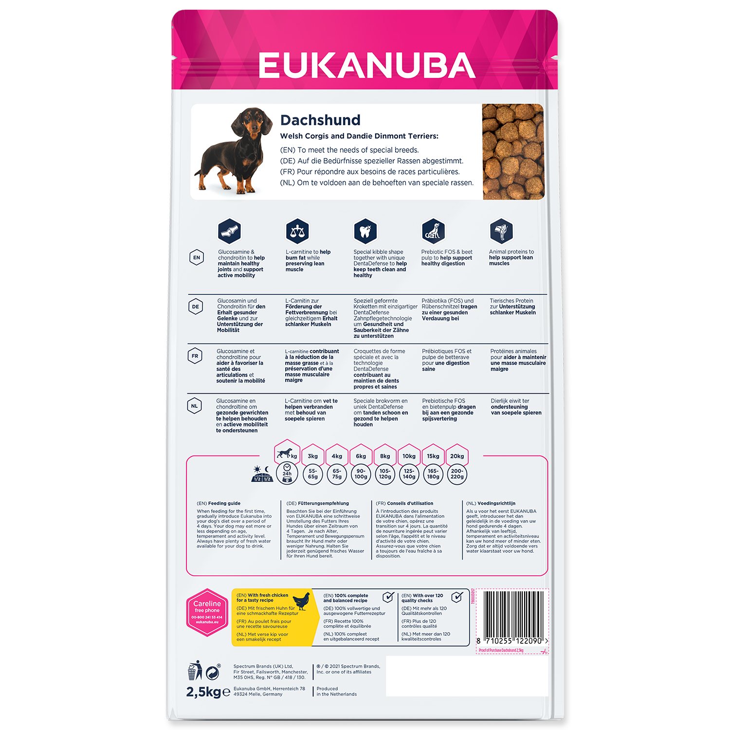 Krmivo EUKANUBA Jezevčík 2,5kg-KS