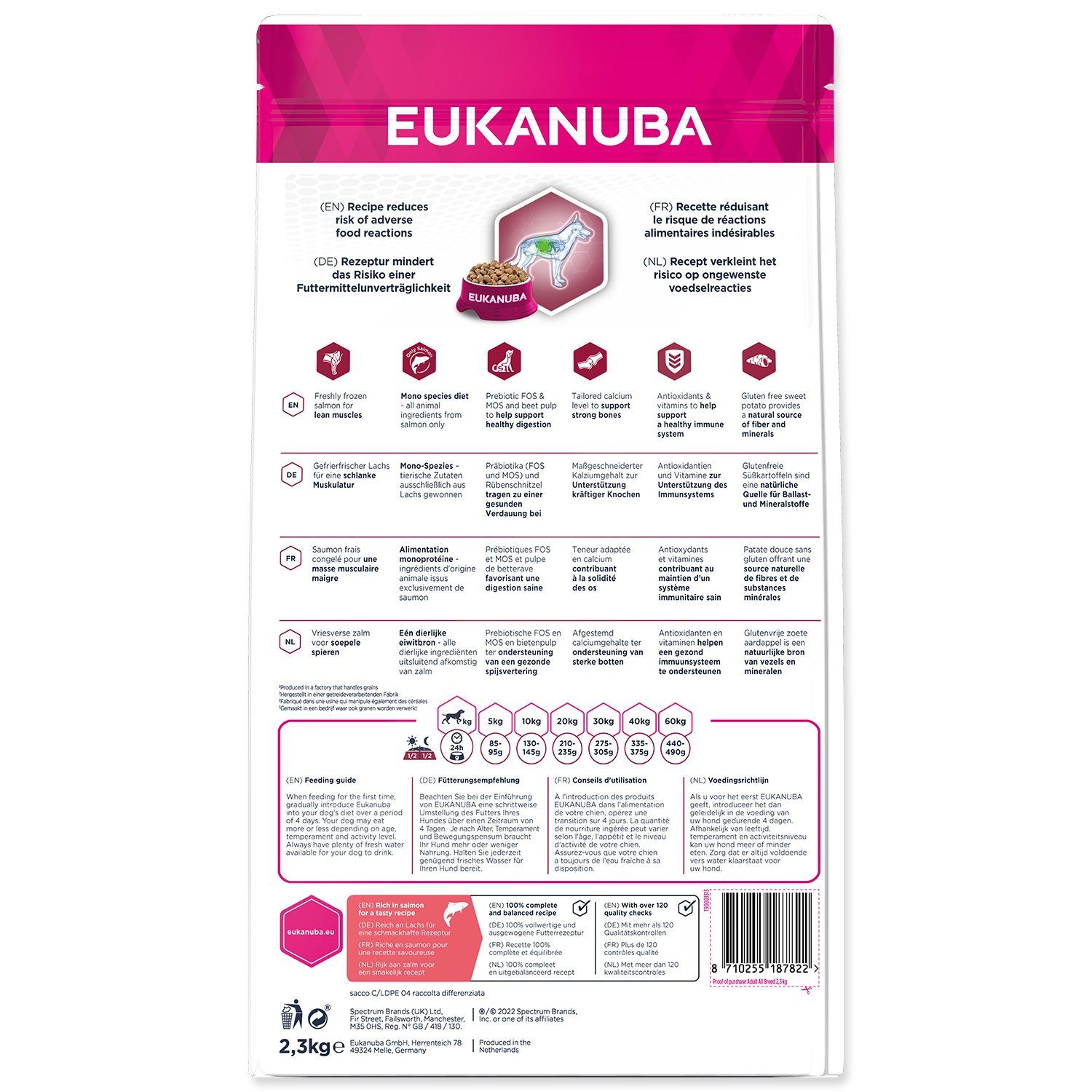 Krmivo EUKANUBA Daily Care Adult Mono Protein Salmon 2,3kg-KS