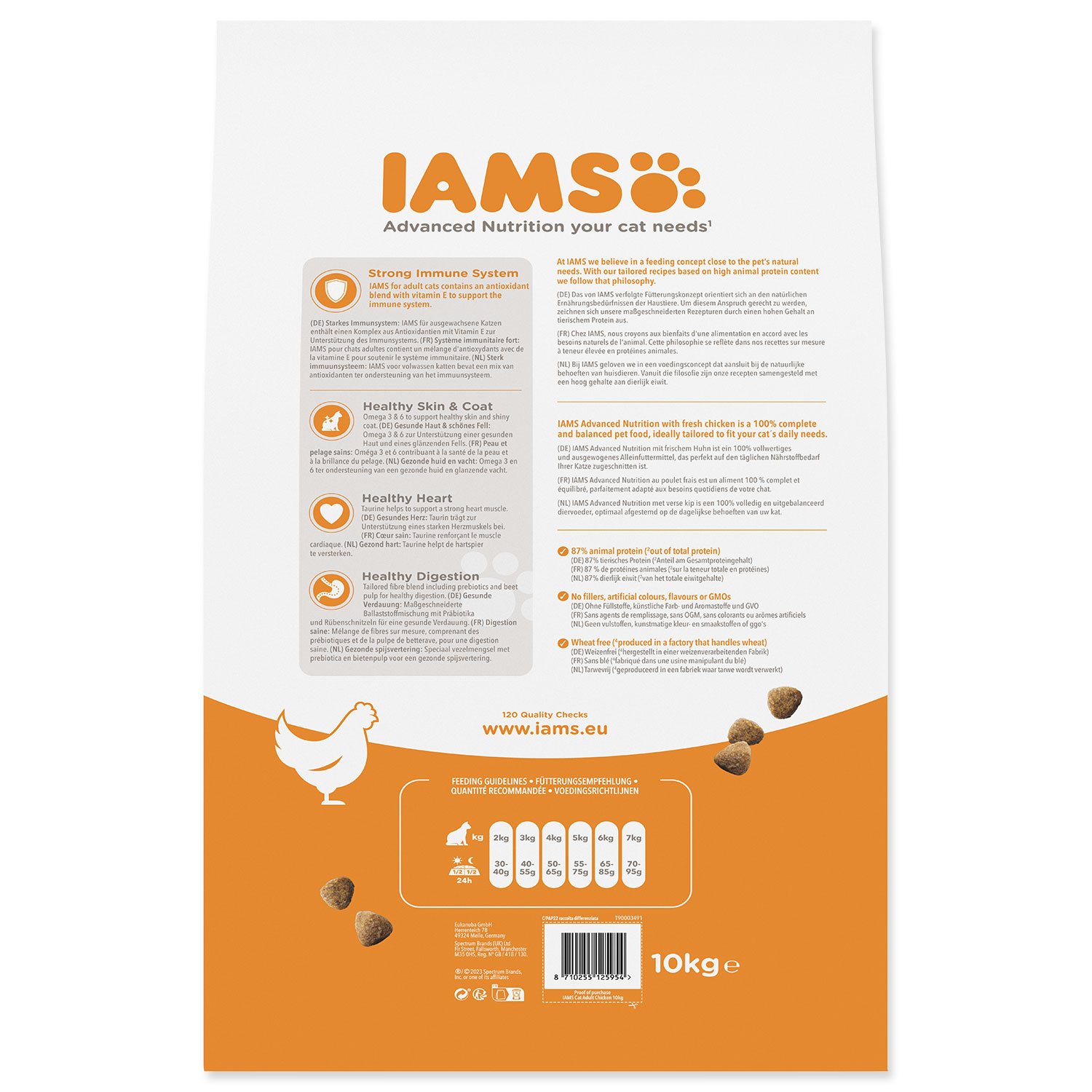 Krmivo IAMS Cat Adult Chicken 10kg -KS