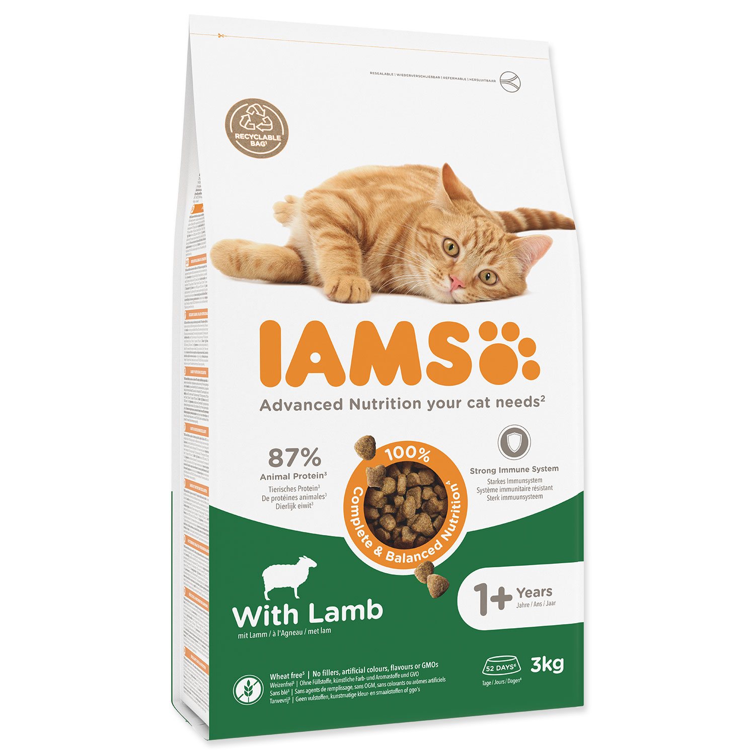Krmivo IAMS Cat Adult Lamb 3kg -KS