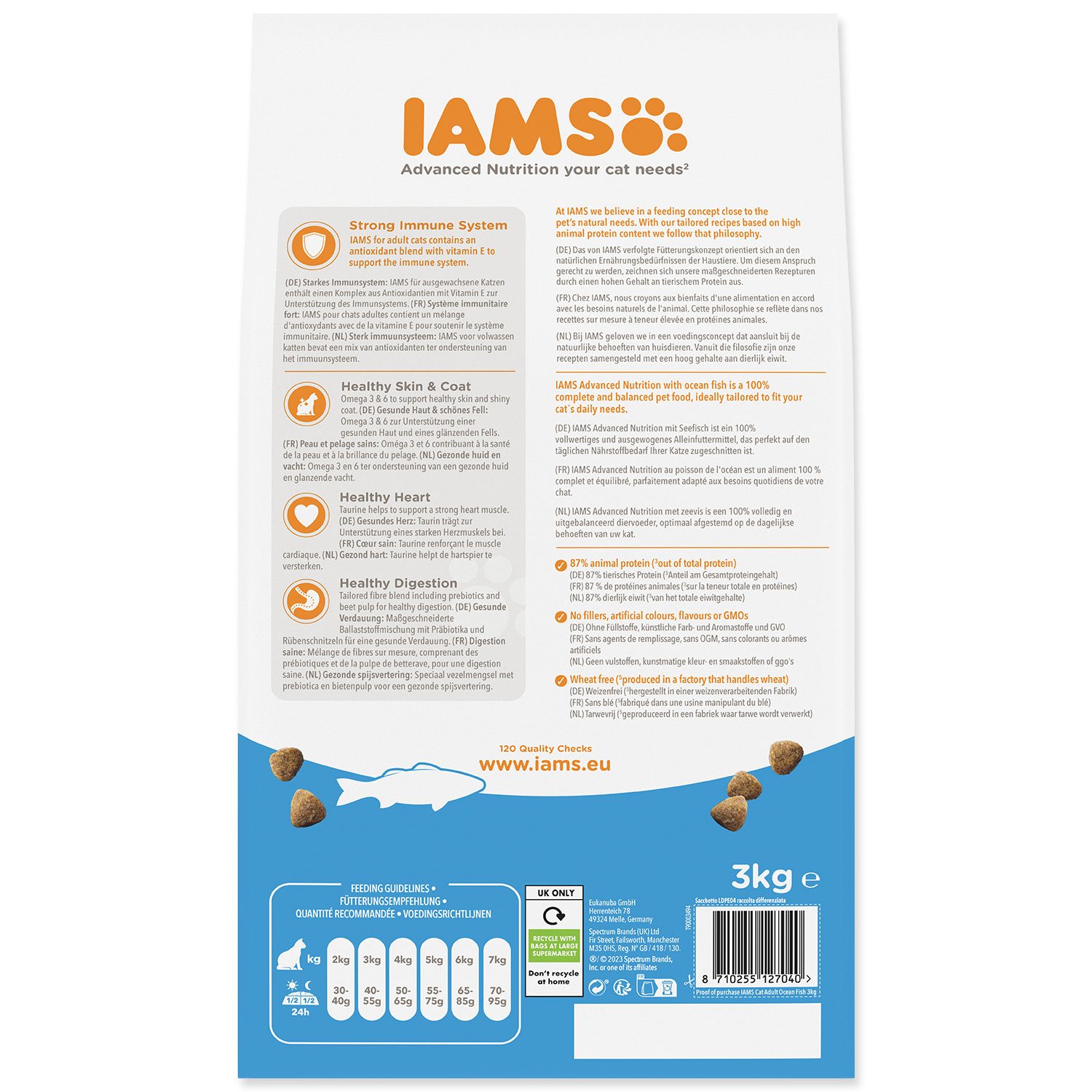 Krmivo IAMS Cat Adult Ocean fish 3kg -KS