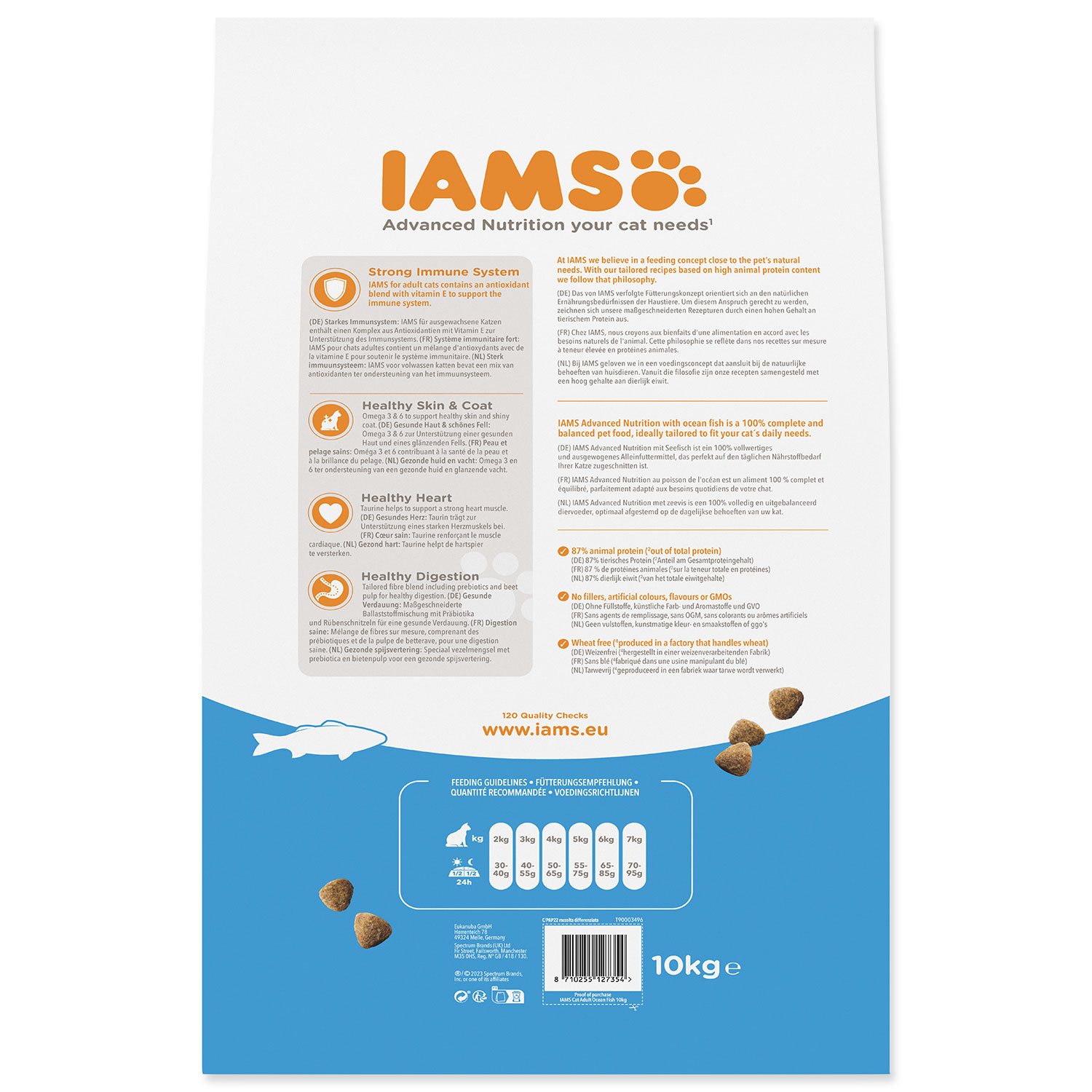 Krmivo IAMS Cat Adult Ocean Fish 10kg -KS