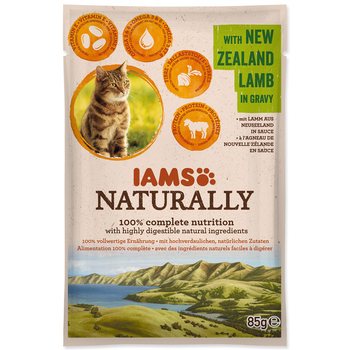 Kapsička IAMS Naturally Adult jehněčí v omáčce 85g-KS