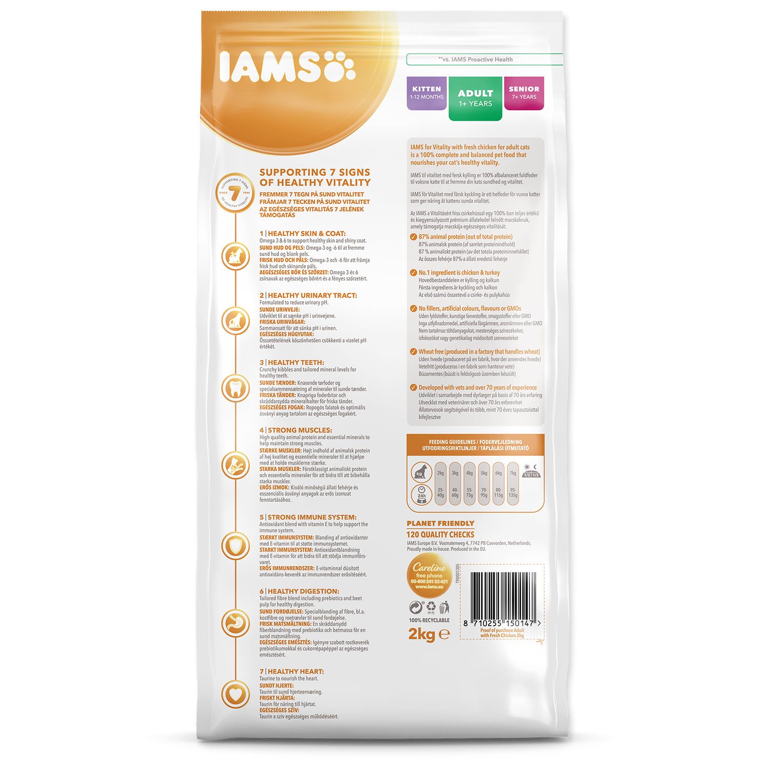 Krmivo IAMS Cat Adult Chicken 2kg -KS