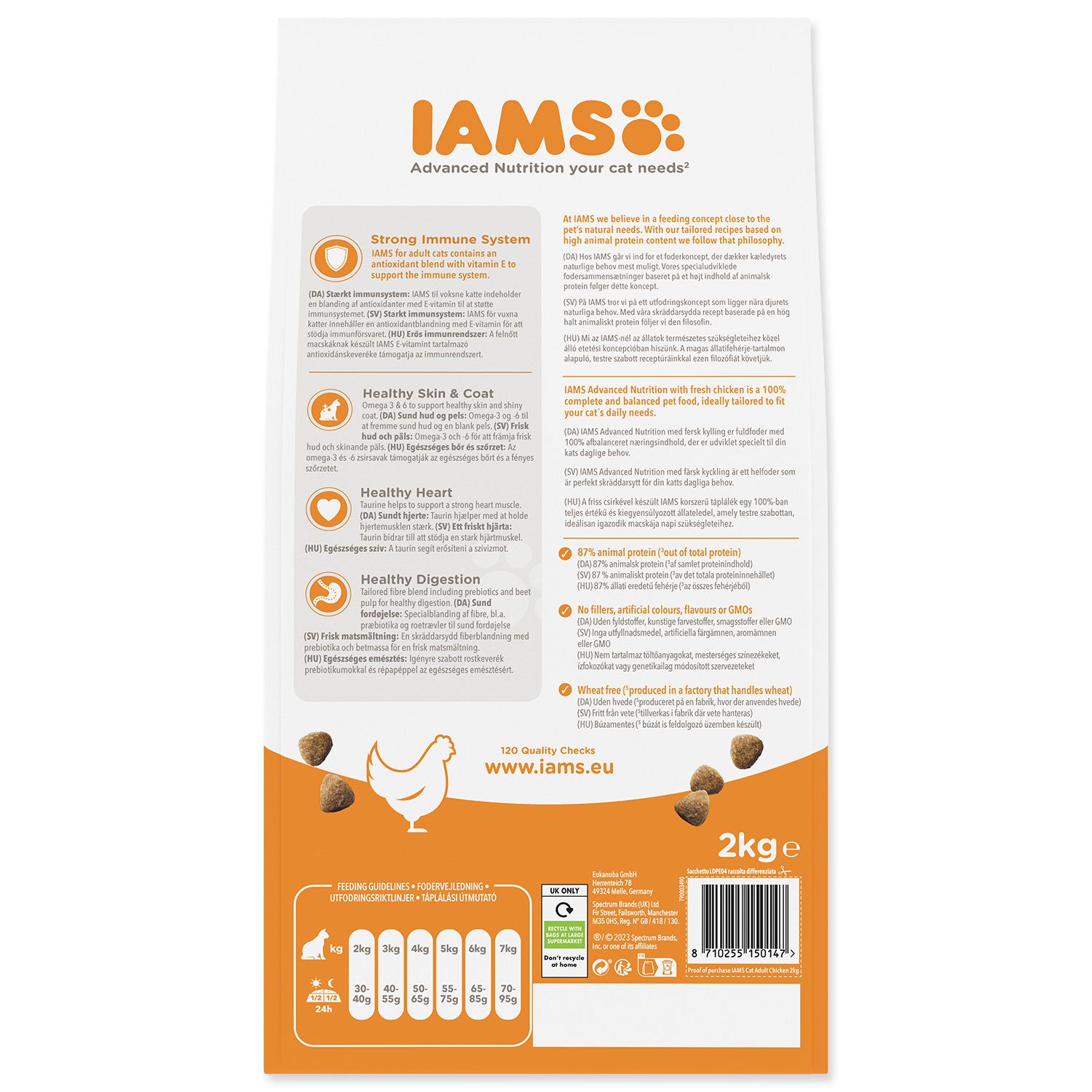 Krmivo IAMS Cat Adult Chicken 2kg -KS