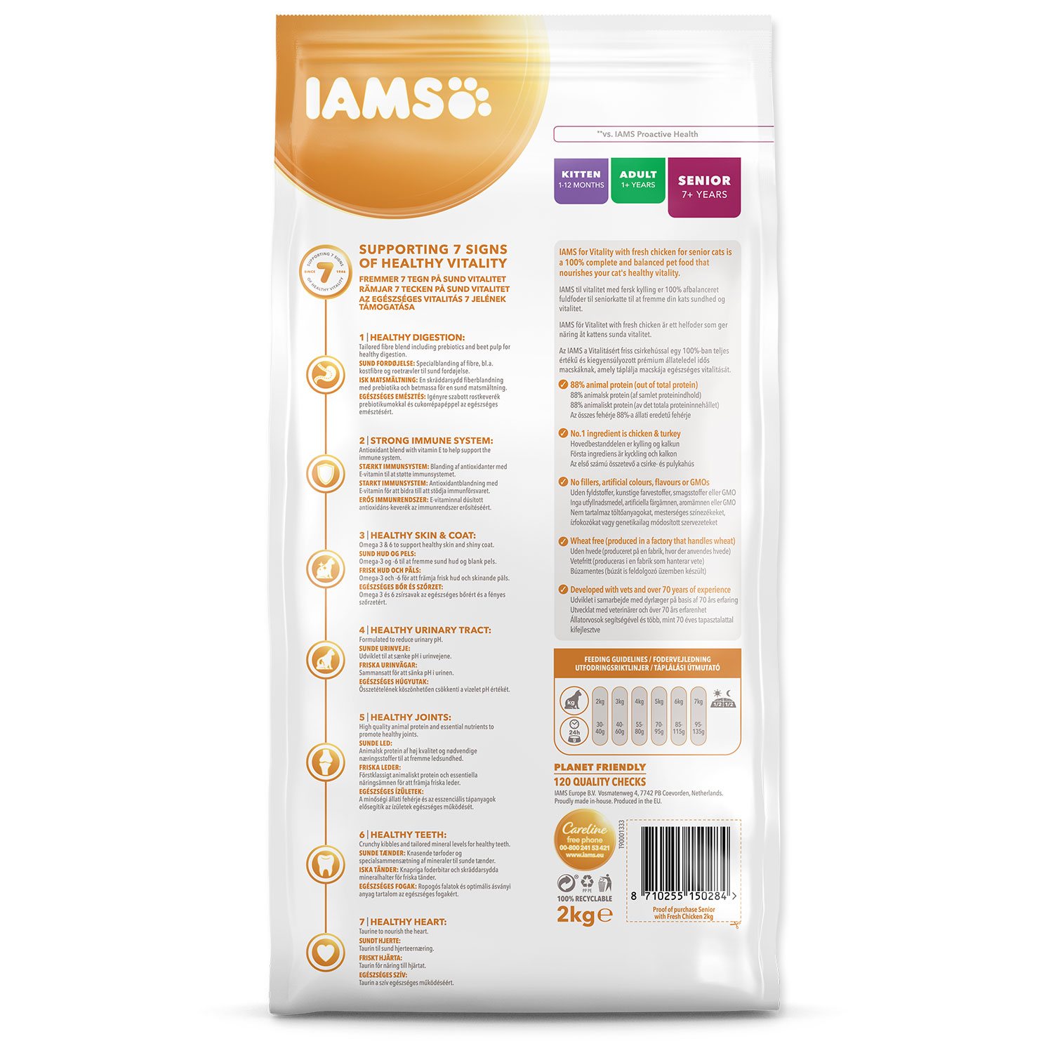 Krmivo IAMS Cat Senior Chicken 2kg -KS