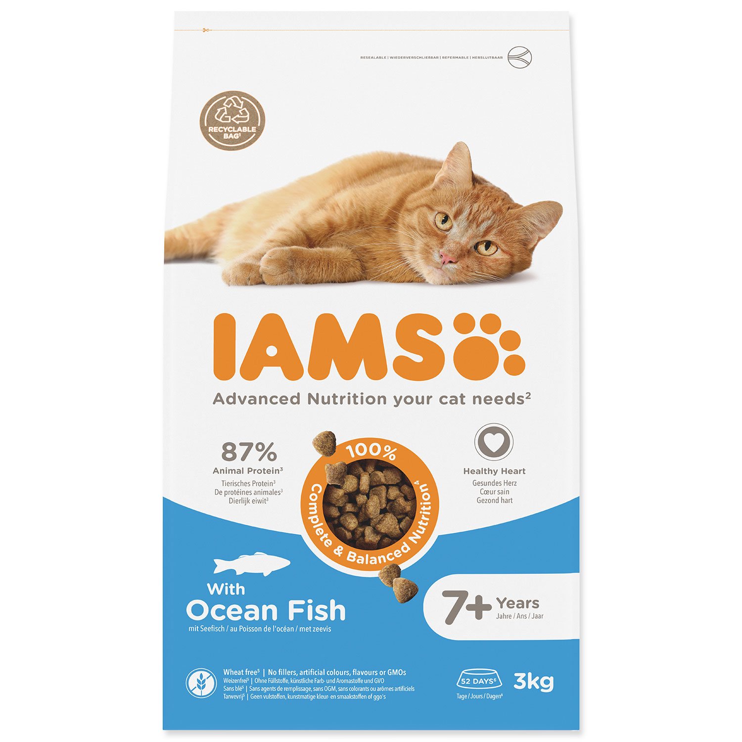 Krmivo IAMS Cat Senior Ocean fish 3kg -KS