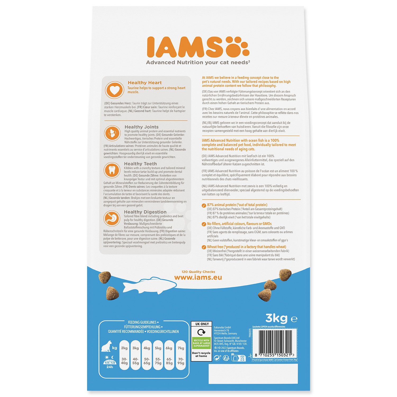 Krmivo IAMS Cat Senior Ocean fish 3kg -KS