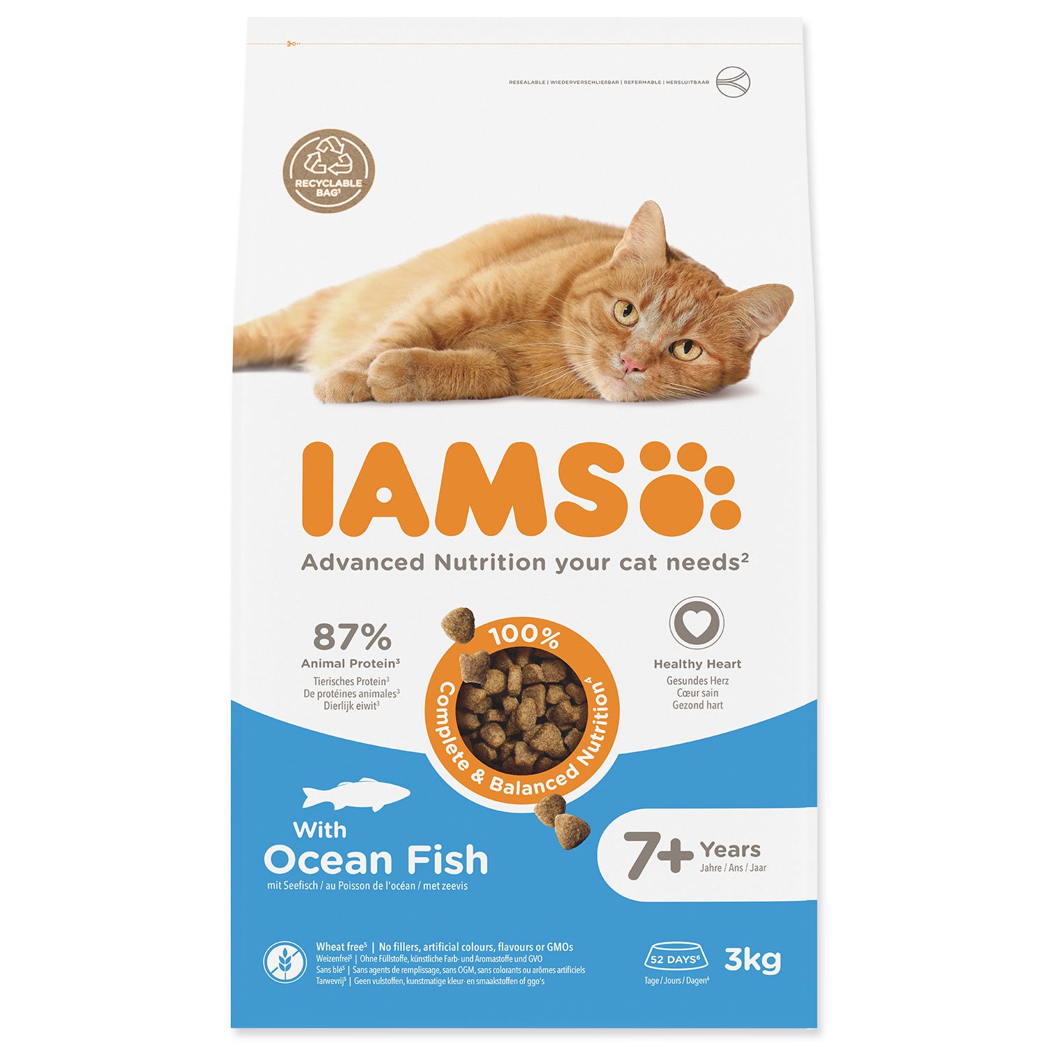 Krmivo IAMS Cat Senior Ocean fish 3kg -KS