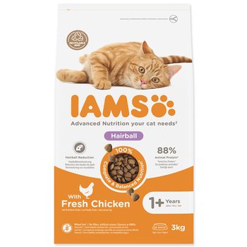 Krmivo IAMS Cat Adult Herbcontrol chicken 3kg -KS