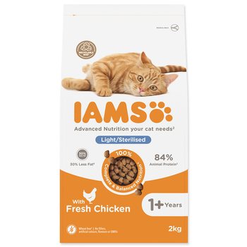 Krmivo IAMS Cat Adult/Senior Weight Control/Sterilized Chicken 2kg-KS