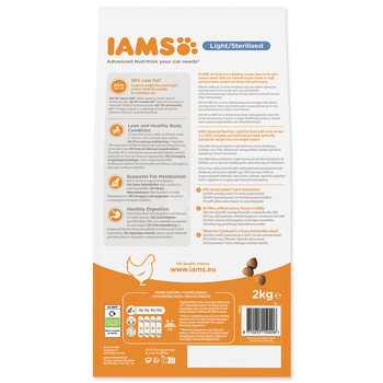 Krmivo IAMS Cat Adult/Senior Weight Control/Sterilized Chicken 2kg-KS