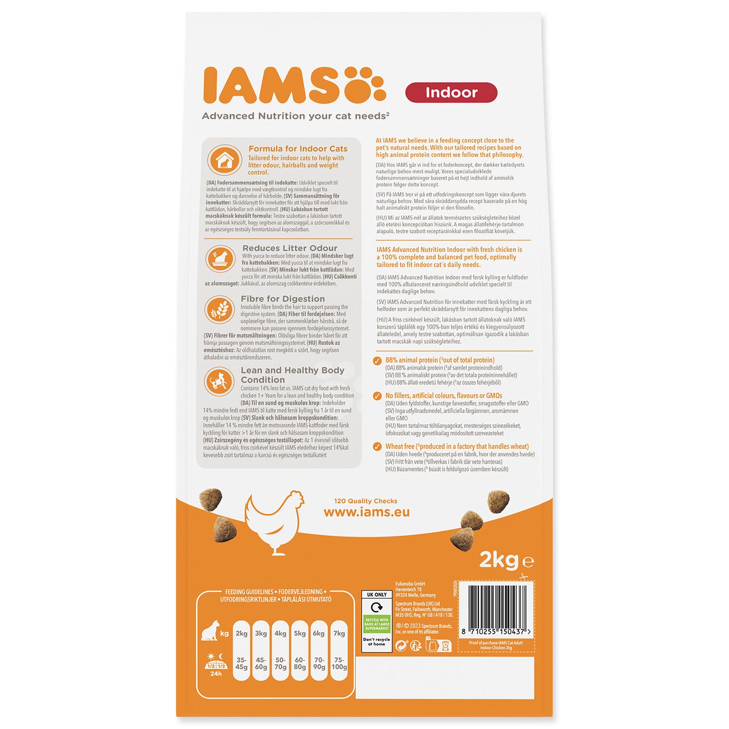 Krmivo IAMS Cat Adult/Senior Indoor Chicken 2kg-KS
