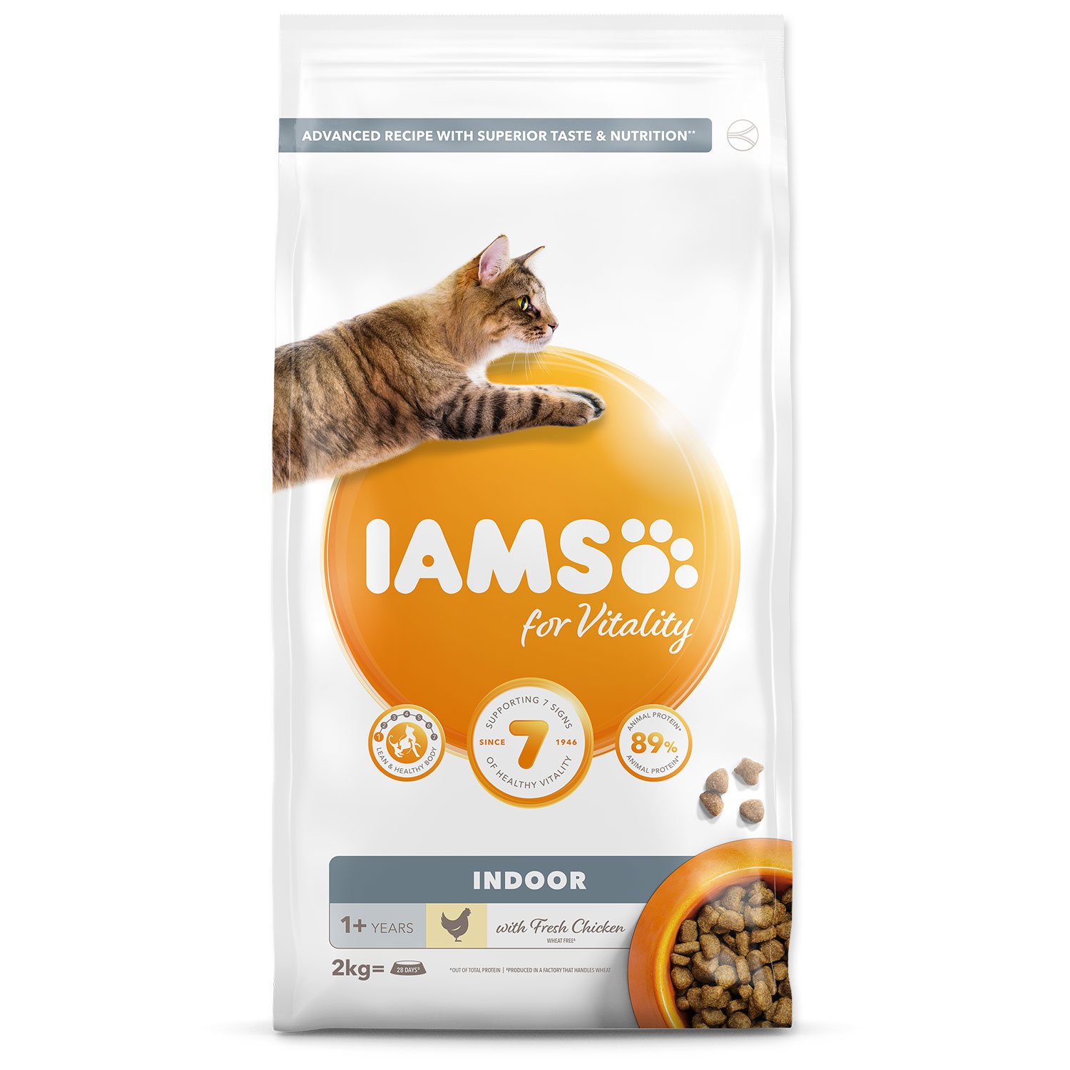 Krmivo IAMS Cat Adult/Senior Indoor Chicken 2kg-KS