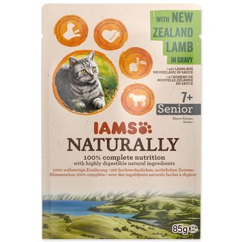 Kapsička IAMS Naturally Senior jehněčí v omáčce 85g-KARTON