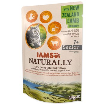 Kapsička IAMS Naturally Senior jehněčí v omáčce 85g-KARTON