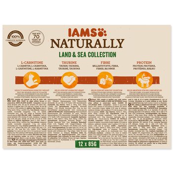 Kapsička IAMS Naturally Senior mořské a suchozemské maso v omáčce multipack 1020g (12x85g)-KS