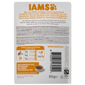 Kapsička IAMS Delights Adult kuře a krůta masem v omáčce 85g-KS