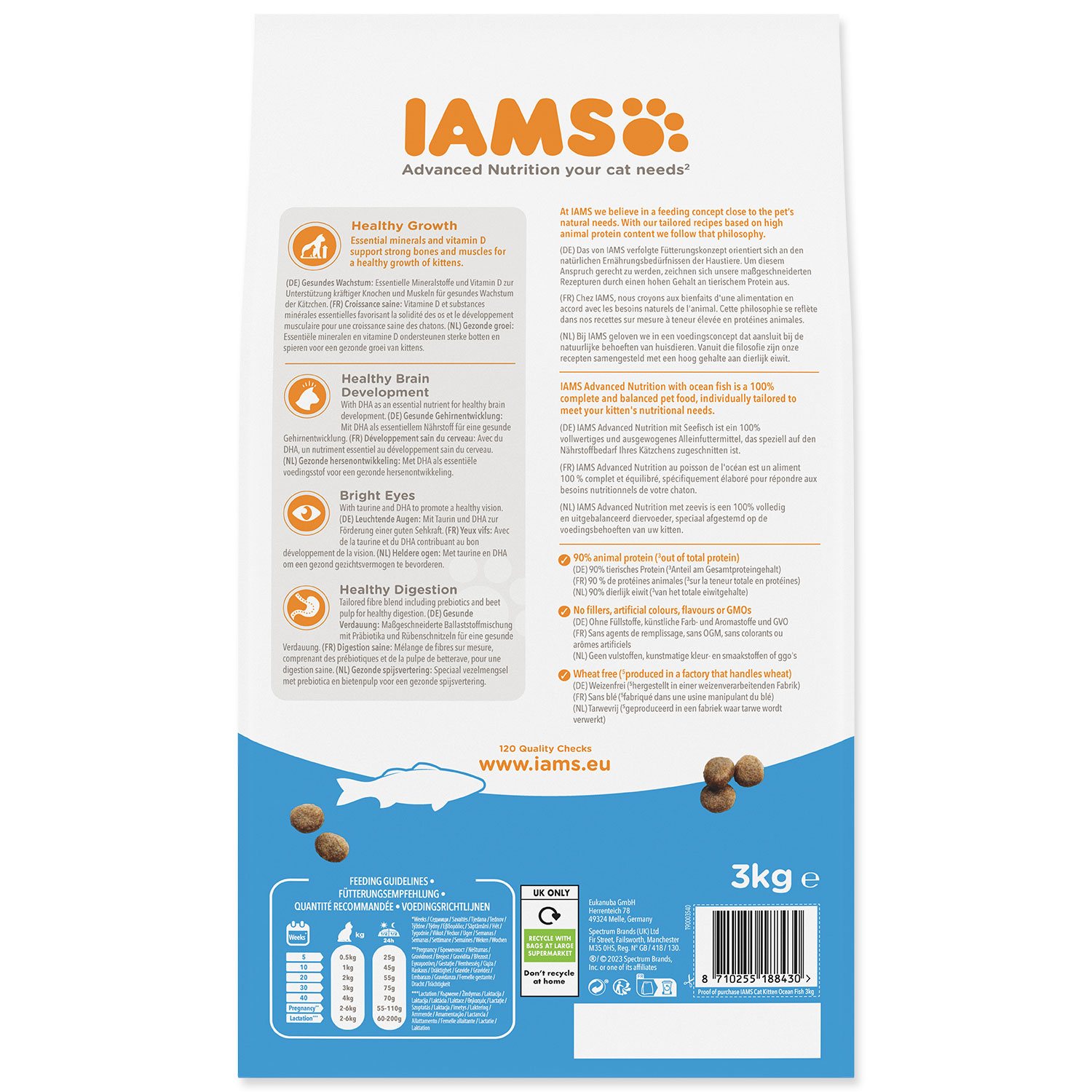 Krmivo IAMS Cat Kitten Ocean fish 3kg -KS