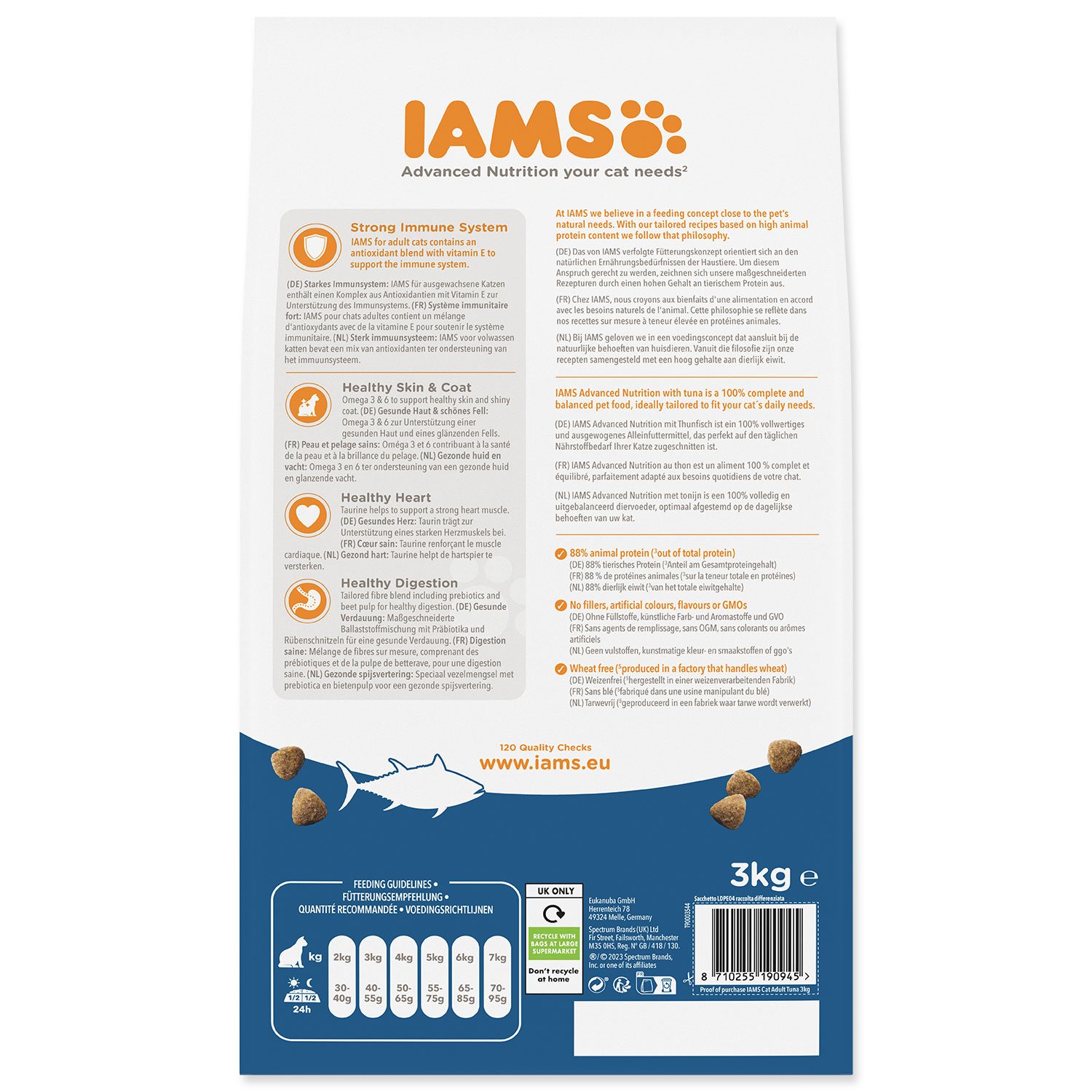 Krmivo IAMS Cat Adult Tuna 3kg -KS