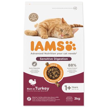 Krmivo IAMS Cat Adult Turkey 3kg -KS