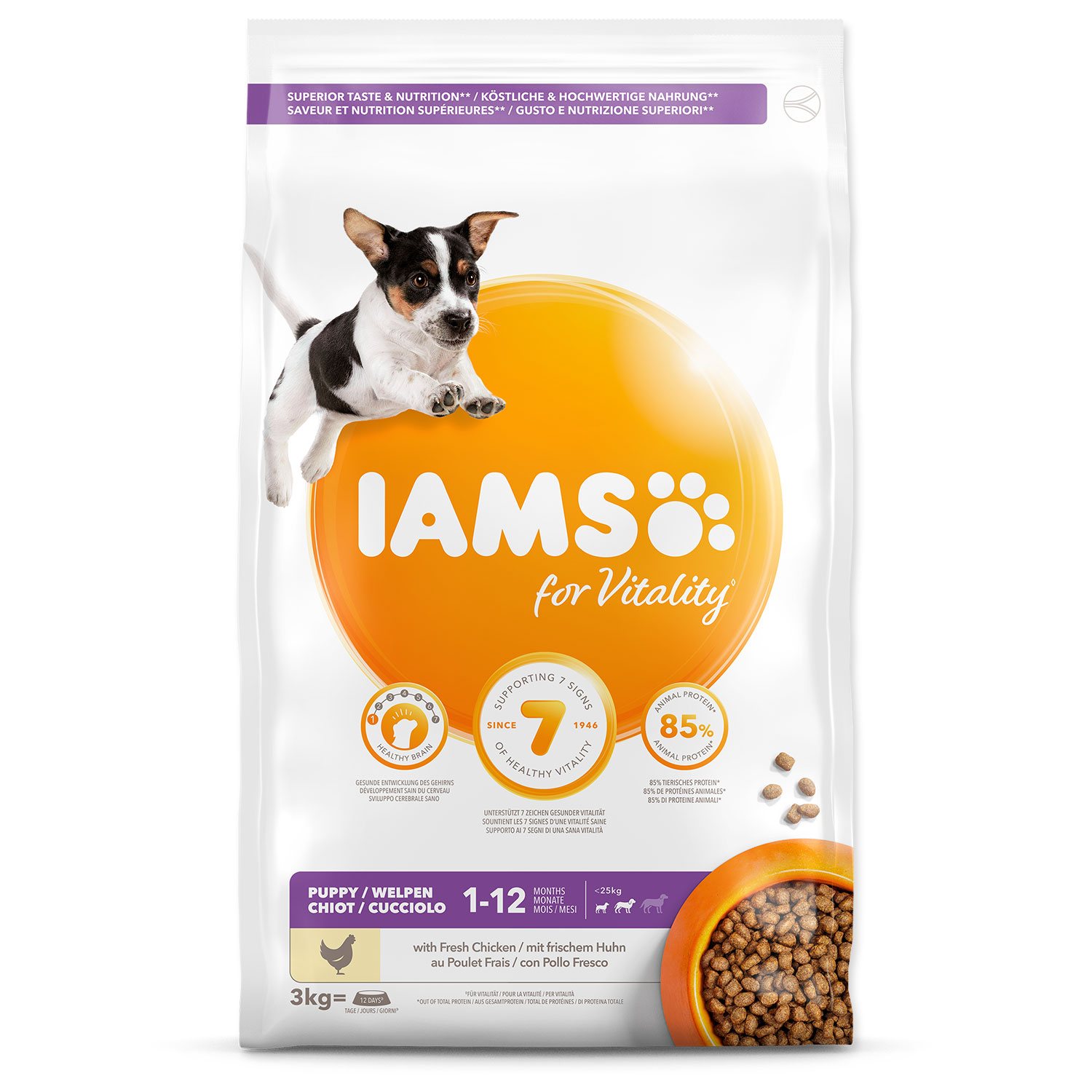 Krmivo IAMS Dog Puppy Small & Medium Chicken 3kg -KS