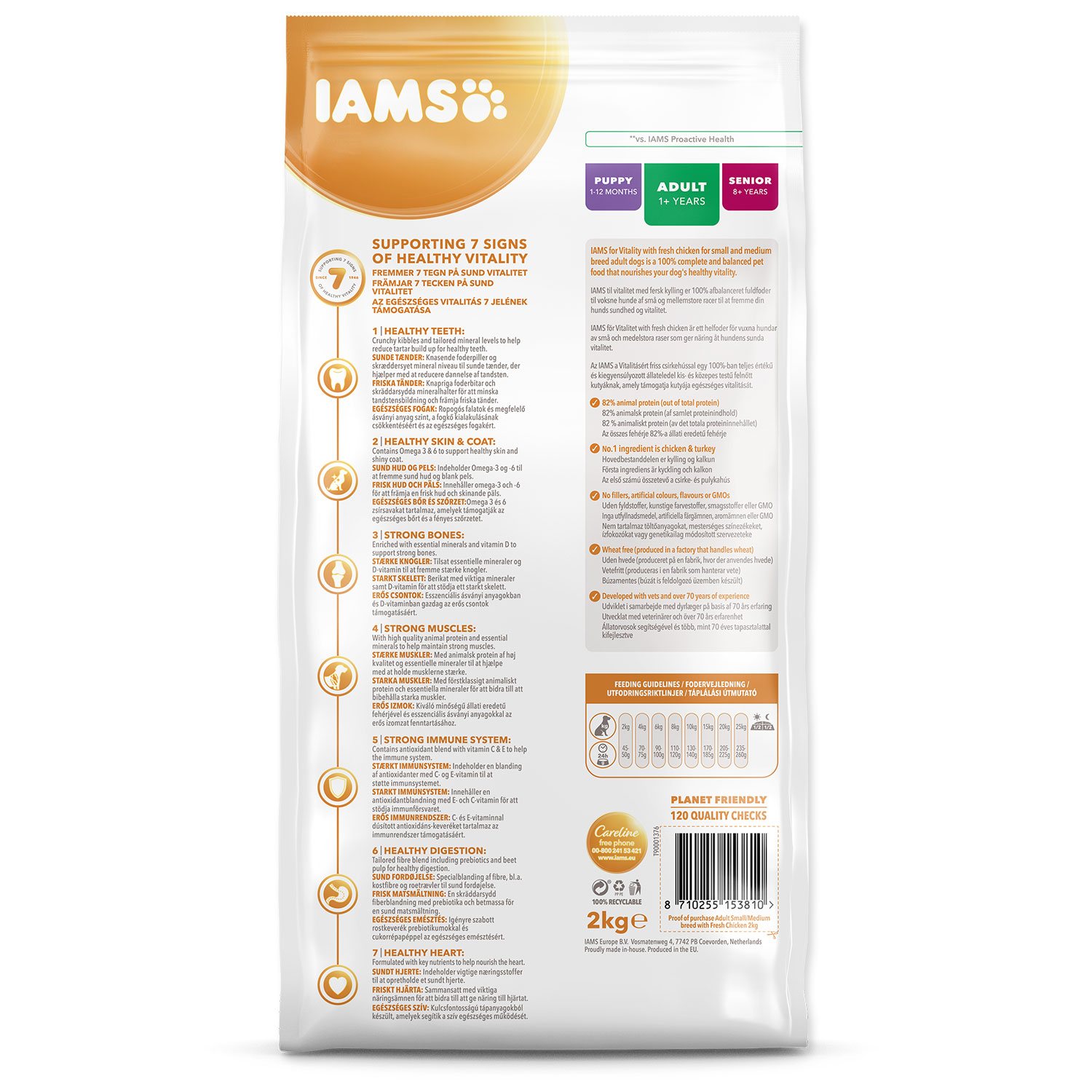 Krmivo IAMS Dog Adult Small & Medium Chicken 12kg -KS