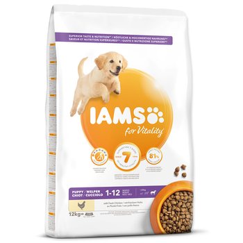 Krmivo IAMS Dog Puppy Large Chicken 12kg -KS