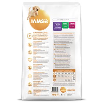 Krmivo IAMS Dog Puppy Large Chicken 12kg -KS