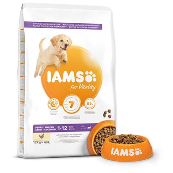 Krmivo IAMS Dog Puppy Large Chicken 12kg -KS