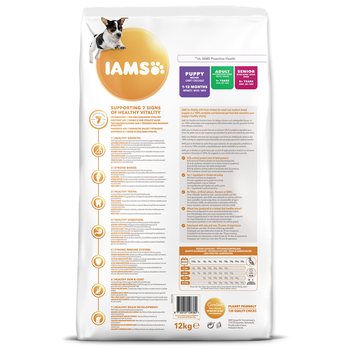 Krmivo IAMS Dog Puppy Small & Medium Chicken 12kg -KS