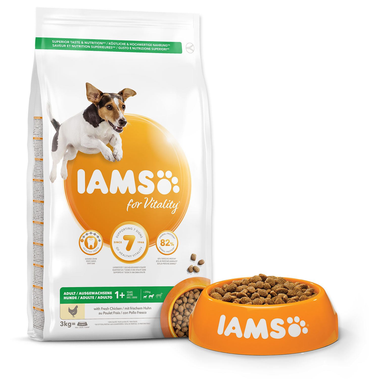 Krmivo IAMS Dog Adult Small & Medium Chicken 3kg -KS